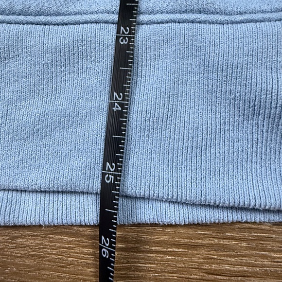 Abercrombie & Fitch Women's Crewneck Embossed Logo Sweatshirt Sz S Blue/Gray - Picture 4 of 10